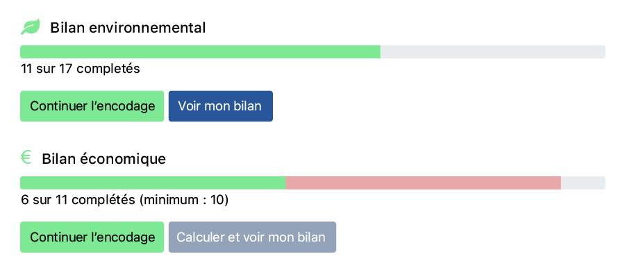 Barres de progression DECiDE